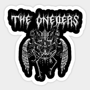 the oneders black metal Sticker